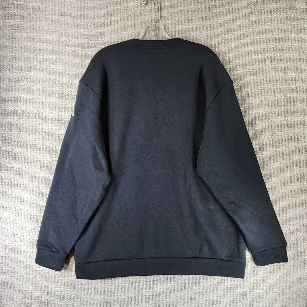 Adidas‎ Lynchburg Lacrosse Sweatshirt Mens XL Black Fleece Crew Neck NEW